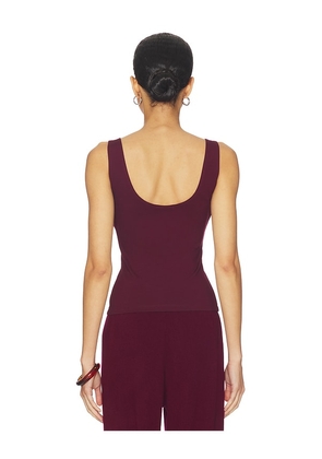 Artless Inez Scoop Tank in Burgundy. Size M. Also in L, XL.