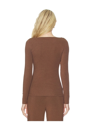 Artless x REVOLVE Lane Boatneck Top in Brown. Size M. Also in XS, S, L.