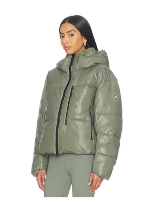 adidas by Stella McCartney True Nature Short Padded Jacket in Sage. Size S. Also in XS.