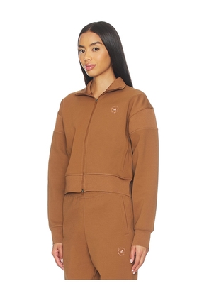 adidas by Stella McCartney Knitted Track Top in Brown. Size S. Also in XS, M.