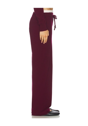 Artless Tove Layered Pant in Burgundy. Size M. Also in XS, S, L, XL.