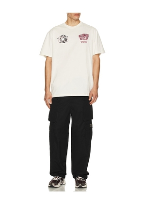 Billionaire Boys Club Thunder Oversized Tee in White. Size M. Also in S, XL/1X.