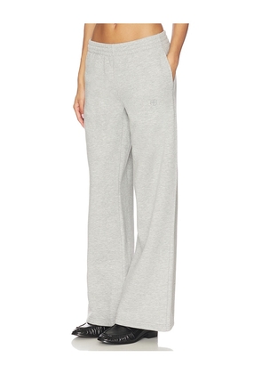 ANINE BING Kacey Sweatpant Monogram in Grey. Size M. Also in XS, S, L.
