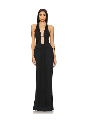 NBD Ilta Maxi Dress in Black. Size L. Also in XL.