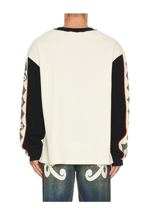 Diet Starts Monday Ignition Waffle Long Sleeve Tee in White. Size M. Also in S, L.