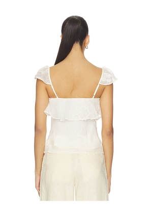Bardot Lisette Frill Detail Cami in Ivory. Size 4. Also in 2, 6, 8, 10.