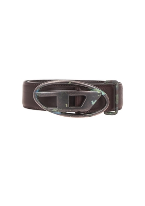 Diesel B-1DR Metal Loop Belt in Brown. Size 105. Also in 100, 110.