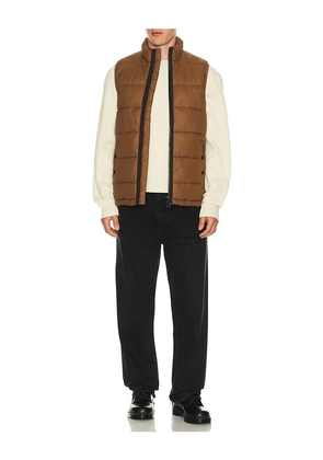 Barbour Offshore Quilted Gilet Vest in Brown. Size M. Also in S, L, XL/1X.