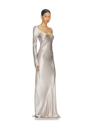 Anna October Margit Maxi Dress in Grey. Size M. Also in XS, S, L.