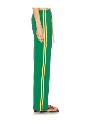 DAYDREAMER Solid Track Pant in Green. Size M. Also in L.
