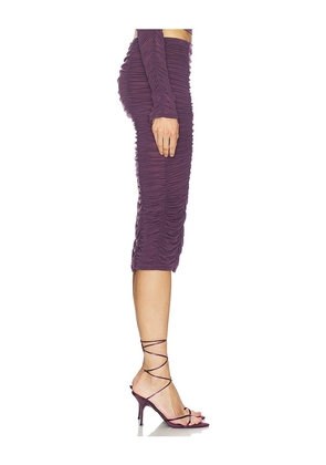 Camila Coelho Nayeli Midi Skirt in Purple. Size L. Also in M, S, XS, XXS.