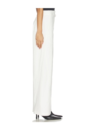 Elodie the Label Jacob Twill Pants in White. Size M. Also in S, XS, L.