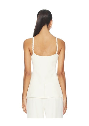 Elodie the Label Isolde Vest in Cream. Size L. Also in S, XS, M, XL.