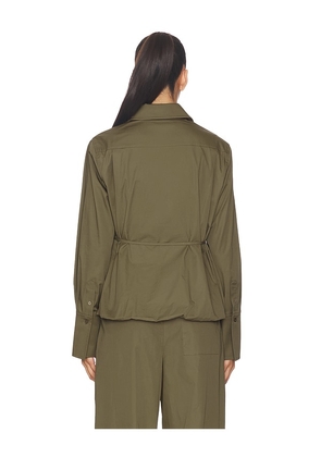 EAVES Bibas Shirt in Army. Size M. Also in L, S, XL, XS.
