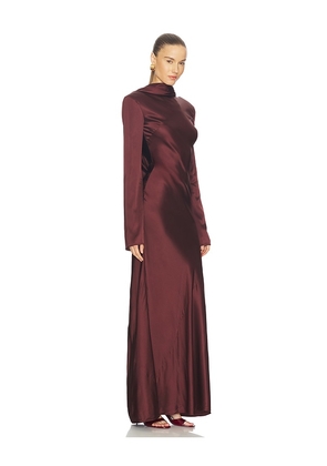 Camila Coelho Calena Gown in Chocolate. Size M. Also in S, XXS, XS, L, XL.