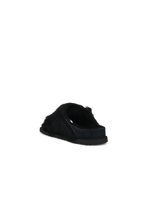 Birkenstock 1774 Zurich Pony Shearling 1774 Sandal in Black. Size 42. Also in 44.