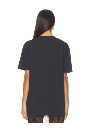 ANINE BING Walker Tee California in Black. Size M. Also in S, XS.