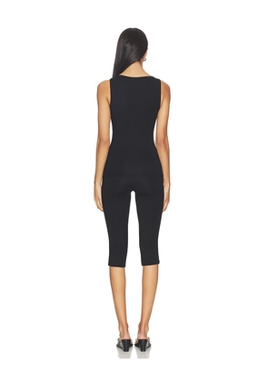 ALL THE WAYS Junia Capri Set in Black. Size M. Also in XS, S, L, XL.