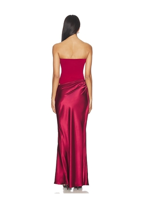 ALL THE WAYS Carrie Maxi Dress in Red. Size M. Also in XXS, XS, S, L, XL.
