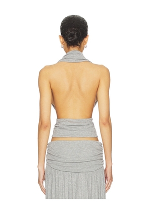 Aya Muse Viona Top in Grey. Size M. Also in XS, S, L.