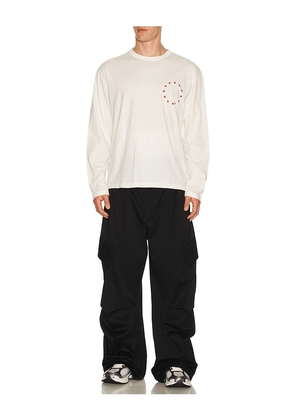 Cole Buxton Long Sleeve T-shirt in White. Size M. Also in L, XL/1X.