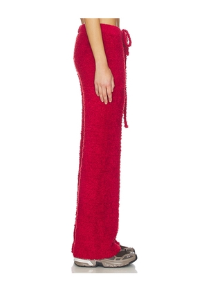Boys Lie Lucy Cozy Sweatpant in Red. Size M. Also in XS, S, L.