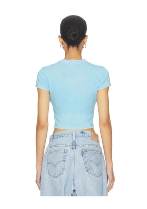 COTTON CITIZEN The Standard Baby Tee in Blue. Size M. Also in XS, S, L.