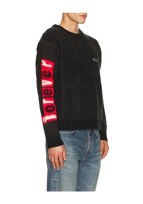 Deva States Lydon Brushed Knit Sweater in Black. Size M. Also in S, L, XL/1X.
