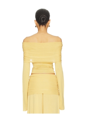 Aya Muse Rylin Top in Mustard. Size M. Also in S, L.