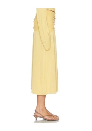 Aya Muse Rylin Skirt in Mustard. Size M. Also in L, S, XS.