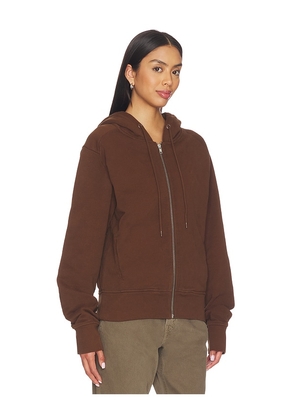Entire Studios Slim Zip Up Hoodie in Brown. Size M. Also in XS, S.