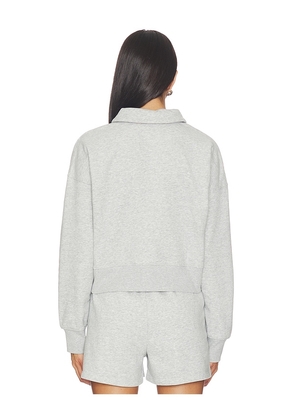 Beyond Yoga Luxefleece Collared Sweatshirt in Grey. Size M. Also in S, XS, L, XL.