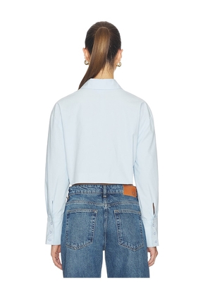 ALL THE WAYS Tara Button Up Top in Baby Blue. Size L. Also in XL.