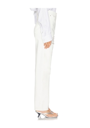 AREA Crystal Fray Slit Jean in White. Size 25. Also in 26, 28.