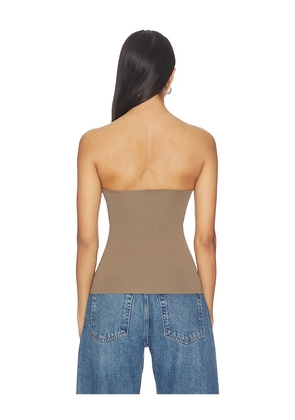 Entire Studios Bandeau Top in Tan. Size M. Also in S.