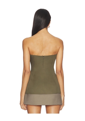 EAVES Nadia Top in Olive. Size M. Also in XS, XXS, S, L.