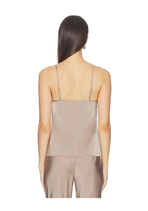 ALL THE WAYS Larissa Cami Top in Taupe. Size XS. Also in S, M, L.