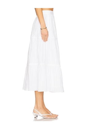 La Ligne Tiered Skirt in Ivory. Size 8. Also in 12.
