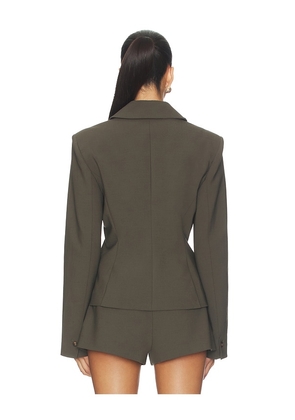 EAVES Ragni Blazer in Olive. Size M. Also in XXS, XS, S, L, XL.