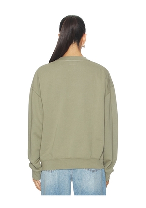 ANINE BING Trenton Sweatshirt Bing in Sage. Size M. Also in S, L.