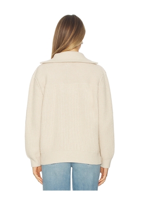 ANINE BING Sammy Sweater in Beige. Size M. Also in S, L.