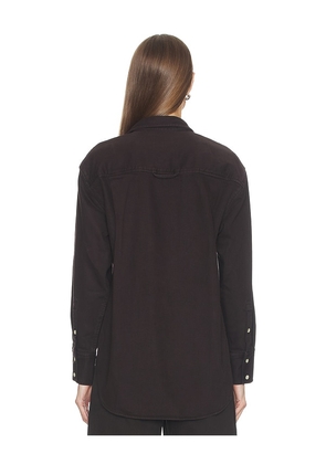 Citizens of Humanity Carter Shirt in Chocolate. Size M. Also in XS, S, L.
