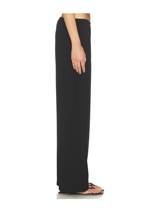 DONNI. The Crepe Simple Pant in Black. Size M. Also in XXS, XL.