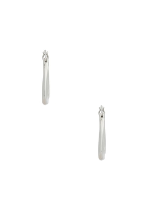 Casa Clara Jax Earrings in Metallic Silver.