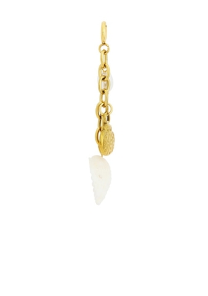Casa Clara Sunday Shell & Pearl Bikini Clip in Metallic Gold.
