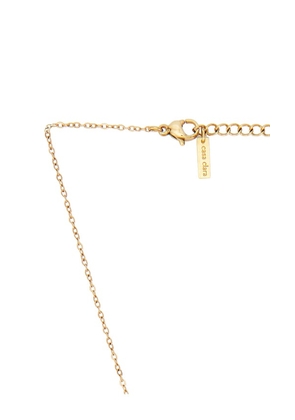 Casa Clara Liliana Lariat Necklace in Metallic Gold,White.