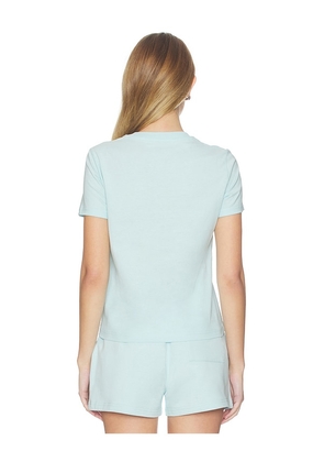 Casablanca Waves Fitted T-shirt in Baby Blue. Size M. Also in S, XS.