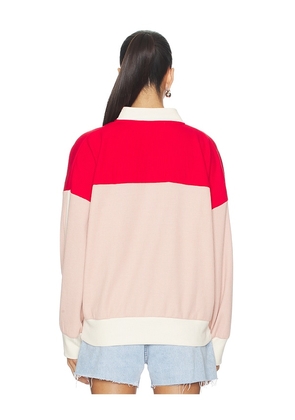 Araminta James Aj Vintage Knit Sweatshirt in Pink,Red. Size M. Also in L.