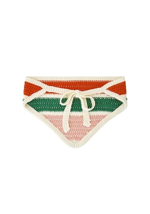 Callahan Perla Crochet Headscarf in Red,Green.