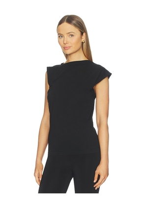 AGOLDE Beth Tee Shirt in Black. Size M. Also in XS, S.